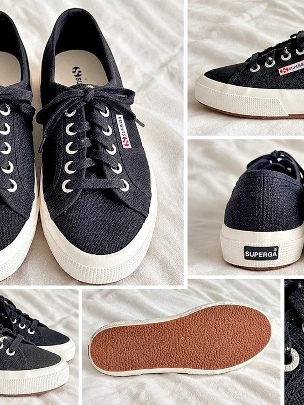 Superga 2750 Cotu Classic Black & White Sneakers
